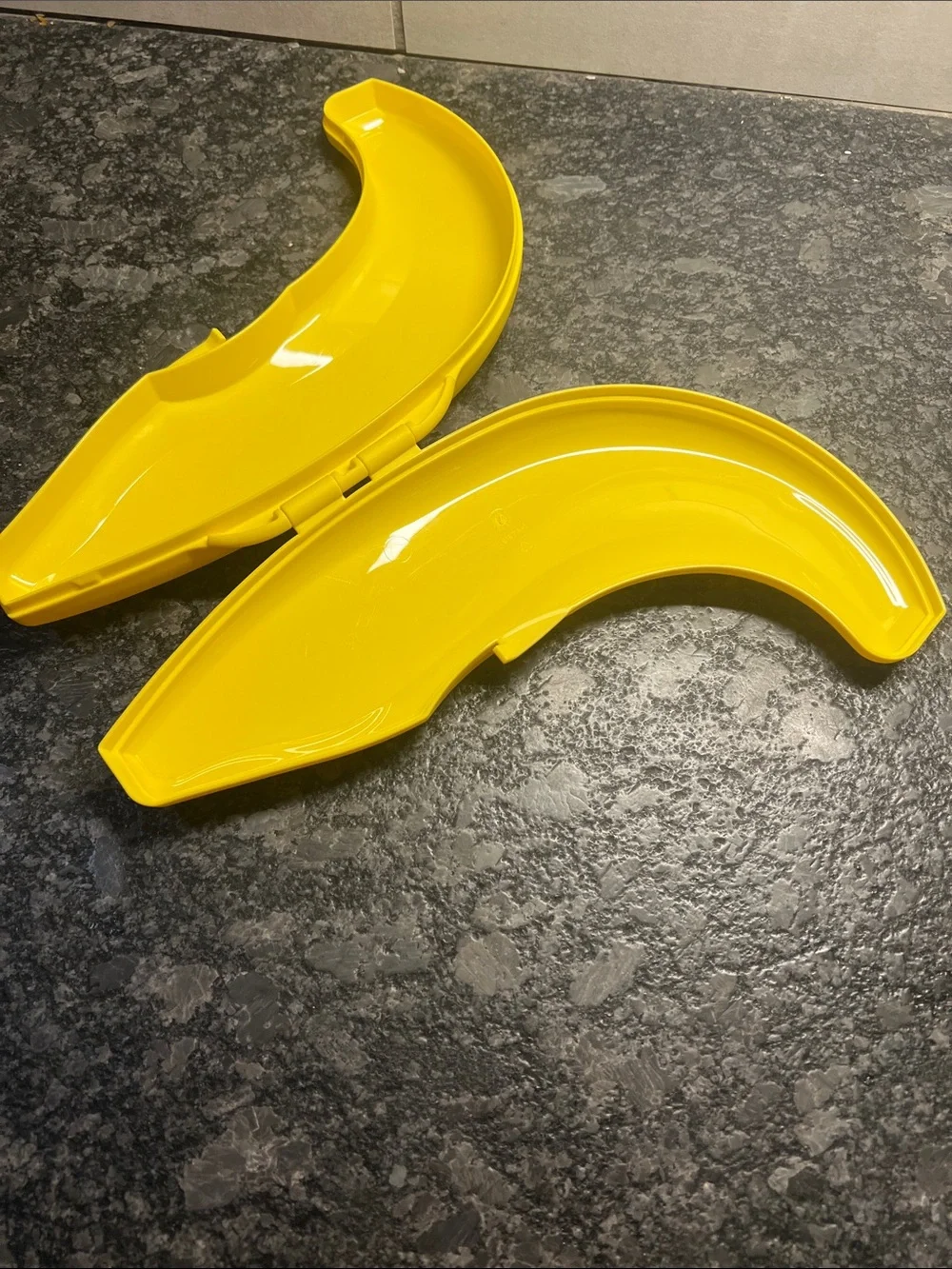 Tupperware Yellow Banana Keeper or snack container Like new